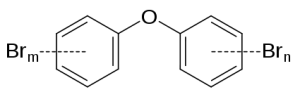 Estructura de los polibromodifenil éteres